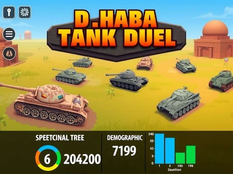 Dhaba Tank Duel gameplay screenshot showing tanks in Indian landscape
